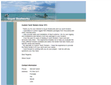 Tablet Screenshot of guyerboatworks.com
